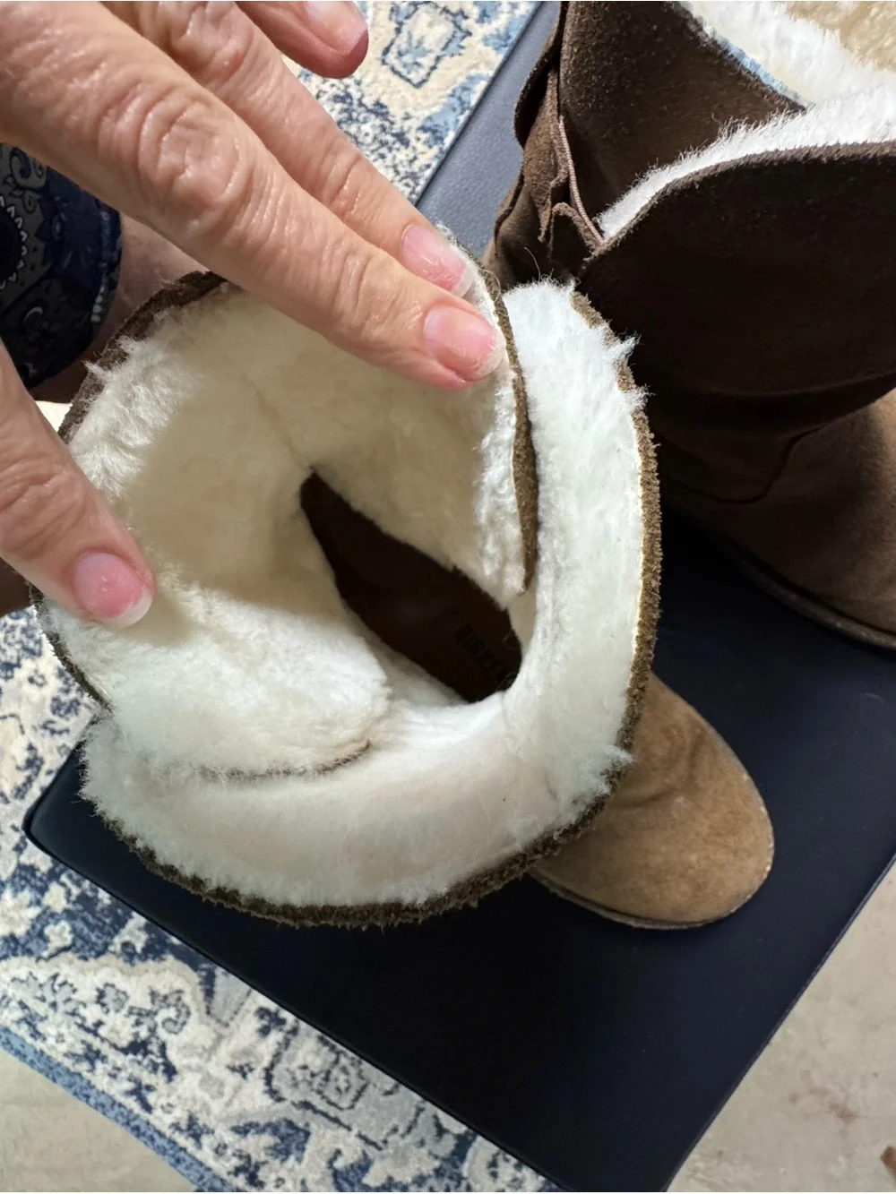 Birkenstock suede exterior